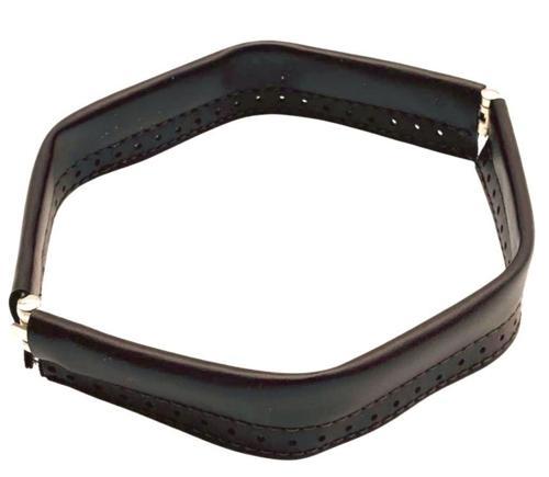 Çanta Aksesuar Koyu Kahve Renk Derili Metal Çanta Ağzı 24 Cm