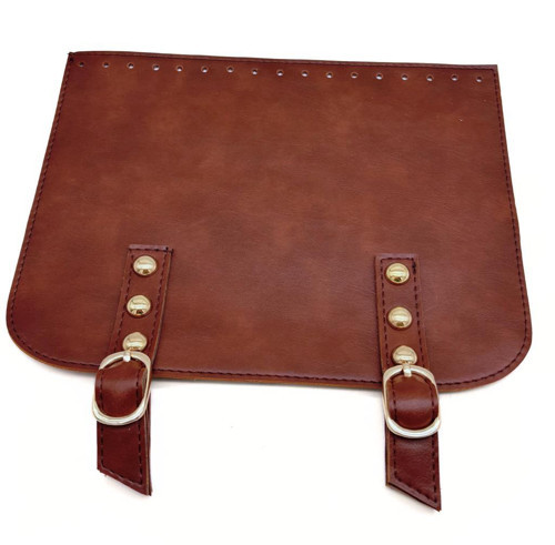 Çanta Aksesuar 24x19 cm Çift Mıknatıslı Suni Deri Kapak Taba Renk Light Gold Metalli