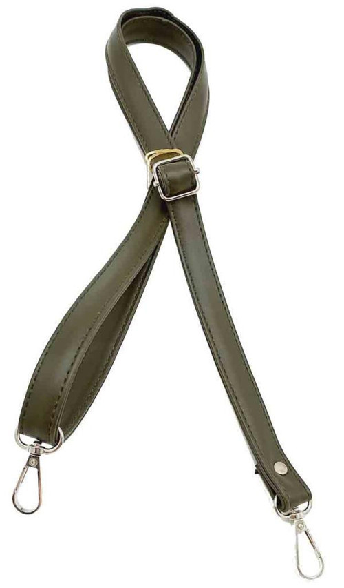 Çanta Aksesuar Haki Yeşili 125X2 Cm Çanta Sapı Sürgütlü Gümüş Metal