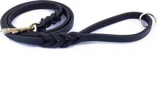 Yağlı Derili 4 Örgülü Köpek Eğitim Gezdirme Kayışı Small Kahverengi 1.4x150 Cm