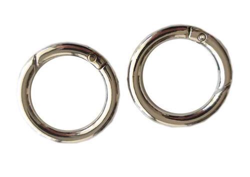 Çanta Aksesuar İkili 2.5 Cm Gümüş Renk Yaylı Halka Örgü Çanta İçin