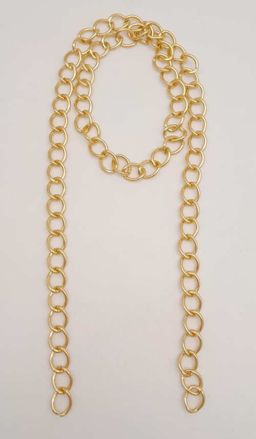 Çanta Aksesuar Kalın Zincir Light Gold 100 cm