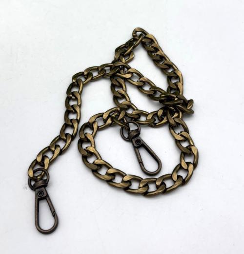 Çanta Aksesuar 60 cm İnce Antik Renk Kancalı Çanta Zinciri