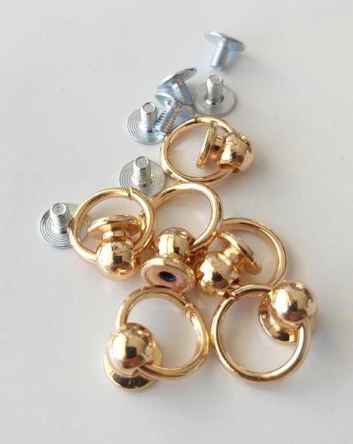 Çanta Aksesuar Light Gold Vidalı Askı Örgü Çanta İçin Küçük Boy 1 Adet