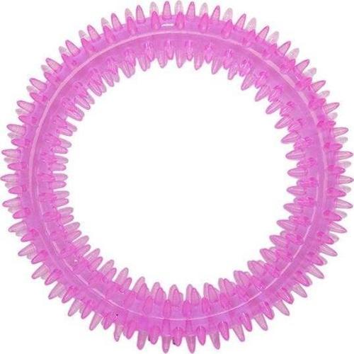 Plastik Simit Şeklinde Köpek Diş Kaşıma Oyuncağı 12 Cm