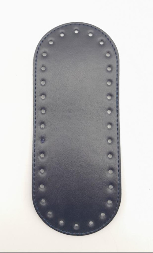Çanta Aksesuar Suni Deri Lacivert 20X8 cm Oval Çanta Tabanı