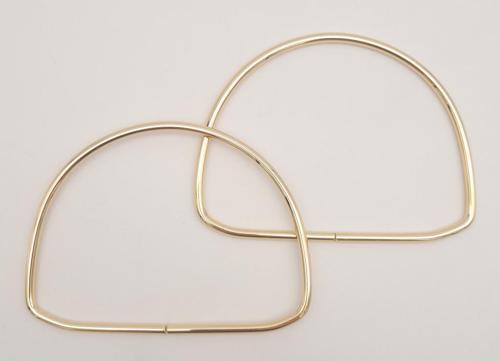 Çanta Aksesuar 12.5 cm D Model Light Gold Renk Metal Çanta Tutma Sapı