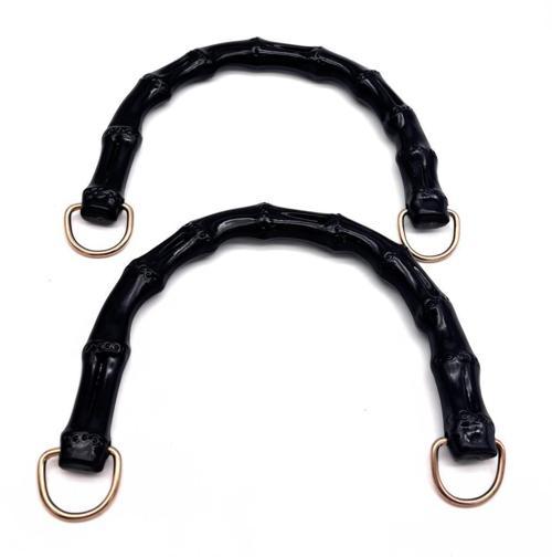 Çanta Aksesuar Akrilik Görünümlü Plastik Çanta Sapı Siyah Renk