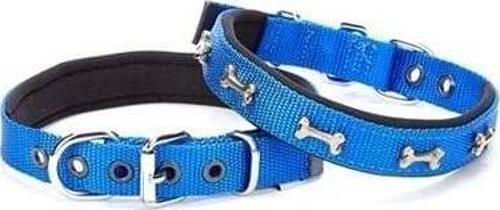 Comfort Dokuma Kemikli Köpek Boyun Tasması Small Mavi 2x30-35 Cm