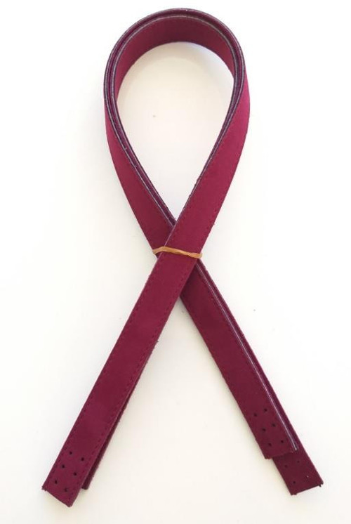 Çanta Aksesuar Süet Suni Deri Bordo Çift Sap 80X2 Cm