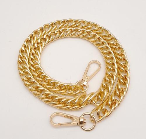 Çanta Aksesuar 60 cm Light Gold Renk Kancalı Çift Halkalı Çanta Zinciri