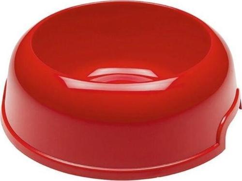 Party 10 Plastik Köpek Mama ve Su Kabı Kırmızı 2 Lt 33.5x11 Cm