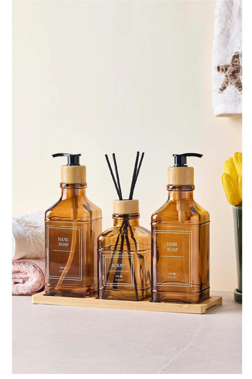 Sıvı Sabunluk Rogan Amber 3 Lü Set 18044 4852