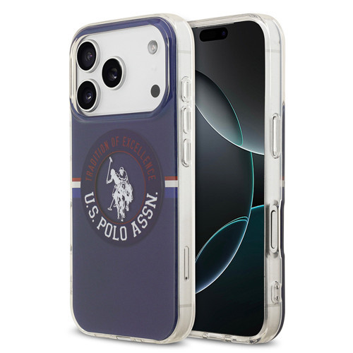 İphone 17 Pro Max Kılıf Lisanslı M-Safe Özellikli Iml Stripe Logolu Kapak Lacivert