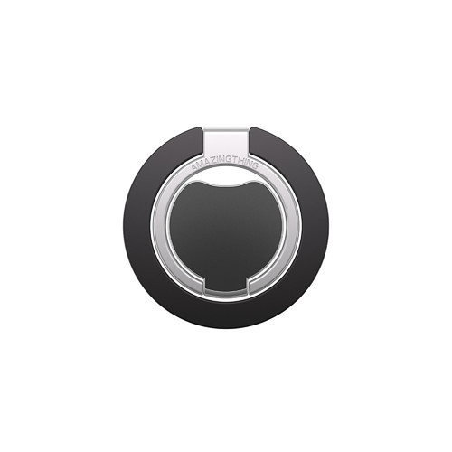 Magnetik 360 Dönebilen Titan Magflex Serisi Telefon Parmak Ring Stand Siyah