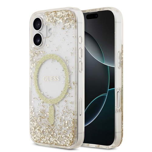 İphone 17 Uyumlu Kılıf Orjinal Lisanslı M-Safe Özellikli Transparan Resin Bottom Kapak Gold