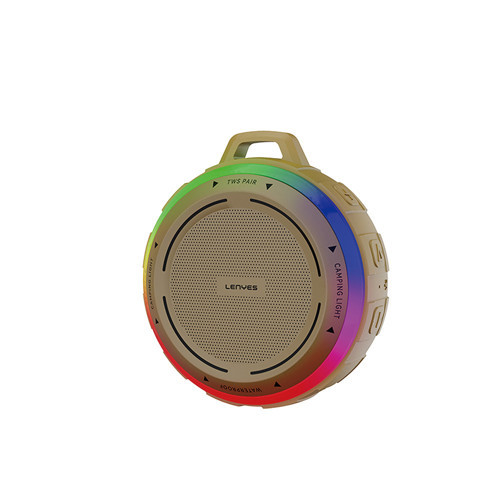 S223 Rgb Işıklı Askı Aparatlı Mini Bluetooth Speaker Hoparlör V5.3 Sarı
