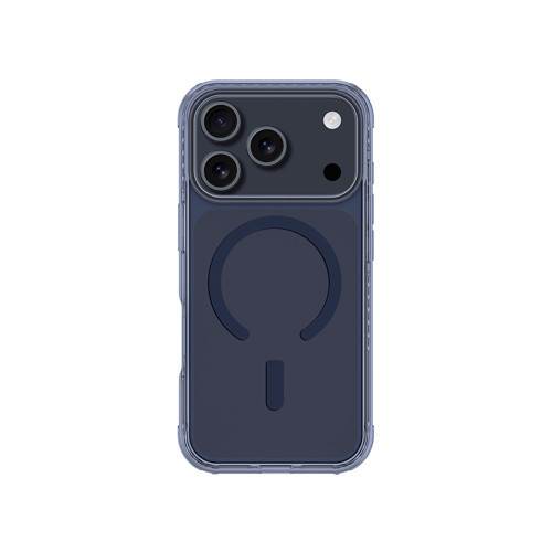 İphone 17 Pro Max Uyumlu Kılıf M-Safe Şarj Özellikli Airbag Titan Pro Serisi Kapak Mavi