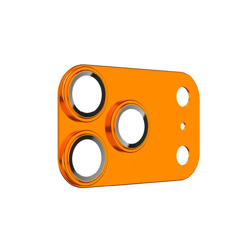 İphone 17 Pro Uyumlu Glass Warrior Anti Reflective Metal Kamera Lens Koruyucu Turuncu