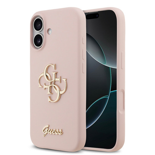 İphone 17 Uyumlu Kılıf Orjinal Lisanslı Grained Yazı Logolu Kapak Pembe