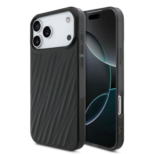 İphone 17 Pro Max Uyumlu Kılıf Orjinal Lisanslı M-Safe Şarj Özellikli Transparan Kapak Siyah