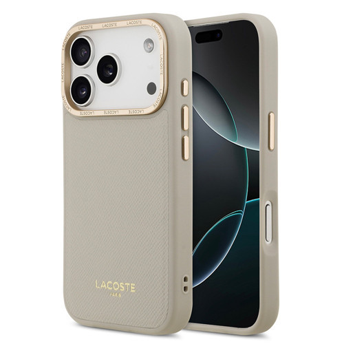 İphone 17 Pro Kılıf Lisanslı M-Safeli Champs Elysees Pu Deri Tasarımlı Kapak Gri