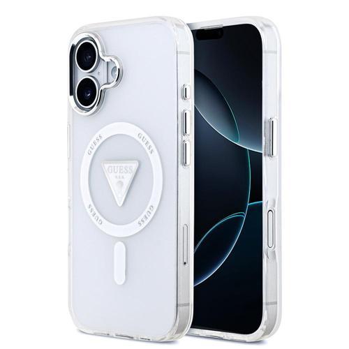 İphone 17 Uyumlu Kılıf Lisanslı M-Safeli Iml Baskıüçgen Logolu Metal Kamera Çerçeveli Şeffaf