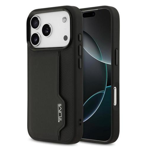 İphone 17 Pro Uyumlu Kılıf Orjinal Lisanslı Deri Dikey Kartlıklı Kapak Siyah