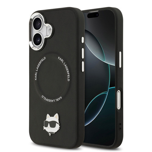 İphone 17 Kılıf Lisanslı M-Safeli Metal Kamera Ve Buton Choupette Pu Deri Kapak Siyah