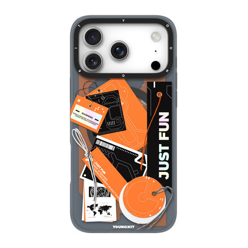 İphone 17 Pro Max Uyumlu Kılıf M-Safe Özellikli Different Dimension Serisi Kapak Turuncu
