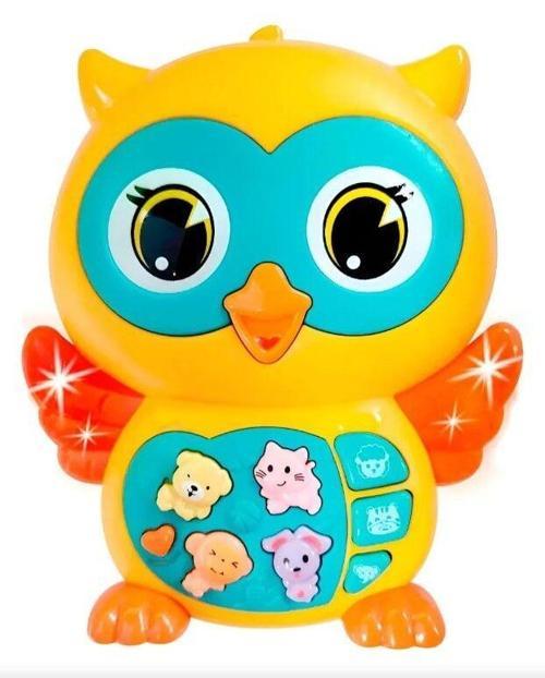 Baykuş Eğitici Bebek Piyanosu - Sarı