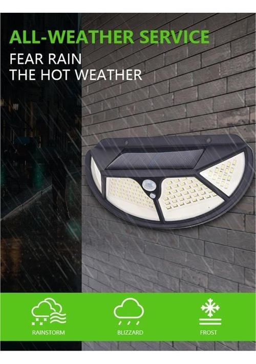 Fonksiyonel Sensörlü 102 Ledli Solar Bahçe Lambası