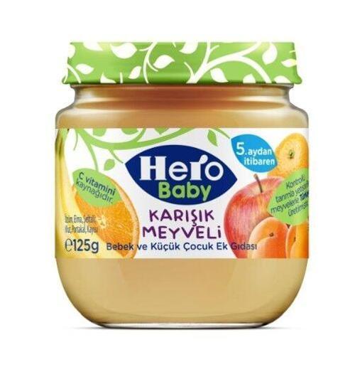 Hero Baby Karışık Meyveli Kavanoz Mama 125 Gr