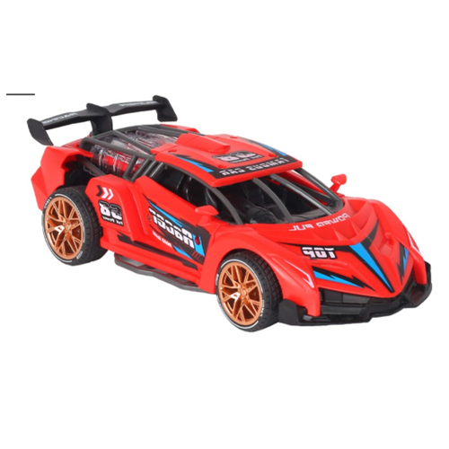 Sürtmeli Sesli Işıklı Spor Arabalar 18 cm - Kırmızı