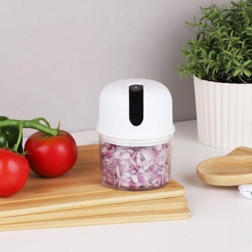 BUFFER® 280ml Şarjlı Taşınabilir,Pratik,Kolay Temizlenebilen Hızlı Sessiz Kablosuz USB ile Şarj Olabilen Mini Mutfak Doğrayıcısı