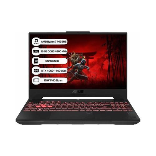 Tuf FA507NVR-LP158BS01 Ryzen 7 7435HS 16GB 512GB SSD Rtx 4060 8gb 140W 15.6" Taşınabilir Bilgisayar