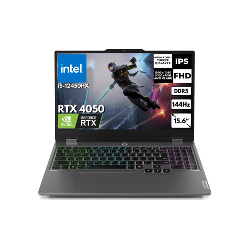 Loq 15IAX9 I5-12450HX 16 GB 1 Tbssd 6gb Rtx 4050 15.6" Fhd 144Hz Freedos Gaming Notebook 83GS007WTR Bt2