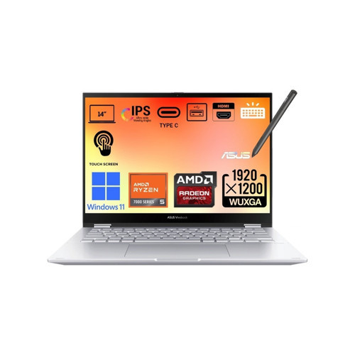 Vivobook S 14 Flip Amd Ryzen 5 7430U 8gb 512GB SSD 60hz Wuxga 14.0" Fhd Windows 11 Home Taşınabilir Bilgisayar TN3402YA-