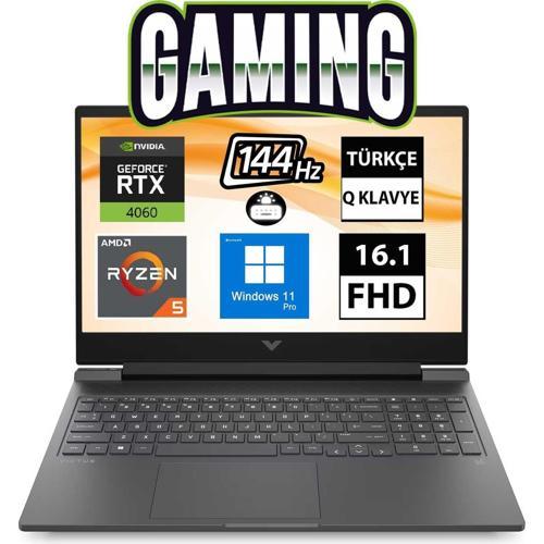 Victus 16-S0018NT 7Z4M8EA09 Ryzen5 7640HS 32GB 1tbssd RTX4060 16.1" Fullhd W11P Taşınabilir Bilgisayar