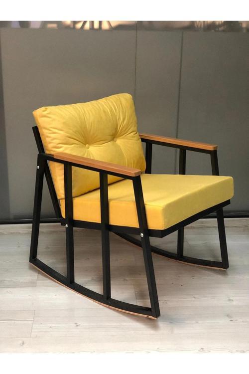 Sallanan Sandalye Tv Koltuğu Kafe-balkon-mutfak-berjer-ofis-salon Sallanır Tekli Koltuk