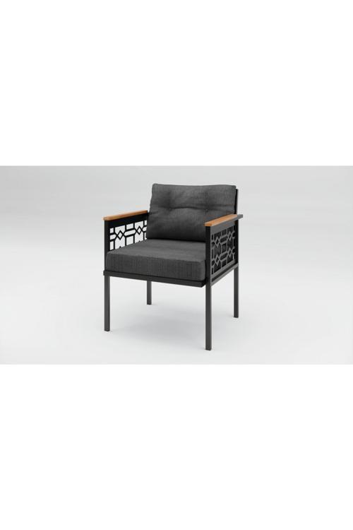 Adımshos tekli Lazer Balkon-Bahçe-Ofis-Kafe Çay Seti Koltuk Oturma Takımı-Oturma Grubu