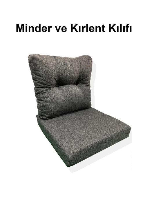 1 Adet Bahçe Balkon Mobilyası Minderi Kılıfı (1 ADET MİNDER, 1 ADET KIRLENT Yanlızca Kılıf Gönderile