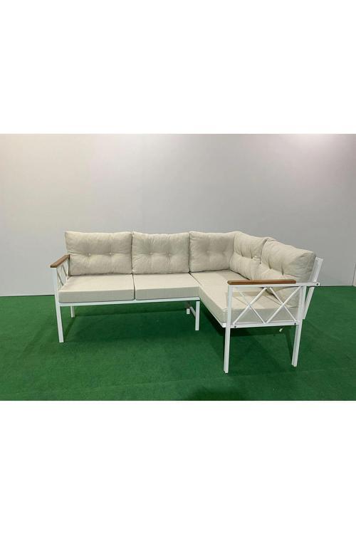 Köşe Koltuk Takımı , 2 2 Balkon-bahçe-kafe,çay Seti,koltuk Takımı,mutfak Köşesi Beyaz Profil