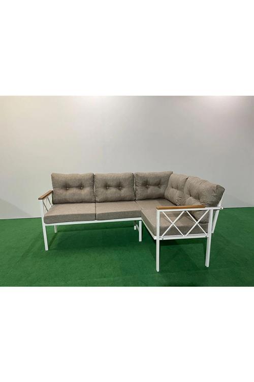 Köşe Koltuk Takımı , 2 2 Balkon-bahçe-kafe,çay Seti,koltuk Takımı,mutfak Köşesi Beyaz Profil