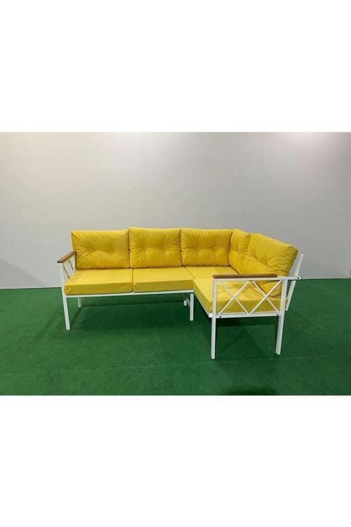 Köşe Koltuk Takımı , 2 2 Balkon-bahçe-kafe,çay Seti,koltuk Takımı,mutfak Köşesi Beyaz Profil