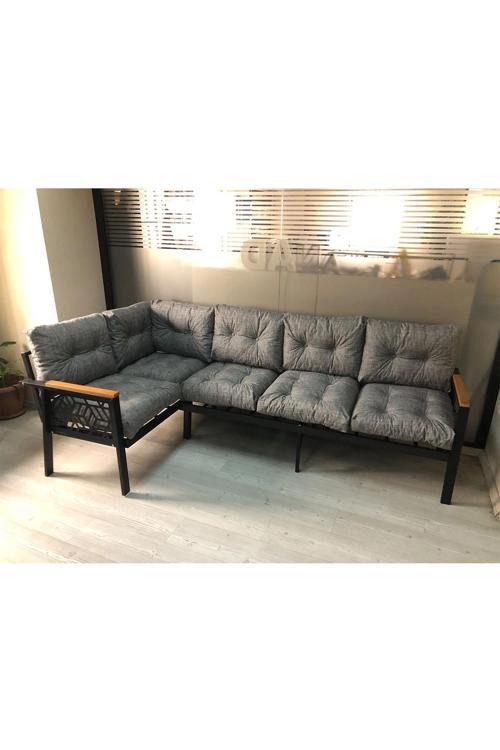 Miami melisa 3+2 Köşe Yön değiştirilebilir Koltuk Takımı Balkon-bahçe-kafe-çay Seti