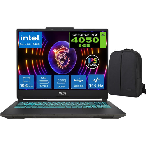 Cyborg 15 A13VE Intel Core I5-13420H 24GB Ddr5 512GB SSD RTX4050(6GB) 144hz WINDOWS11 Pro 15.6" Gaming Laptop & Cime