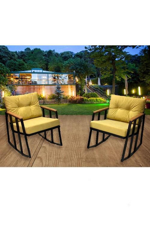 Balkon-bahçe-kafe Çay Seti Koltuk Oturma Takımı,oturma Grubu Çaysetleri Sallanır Koltuk