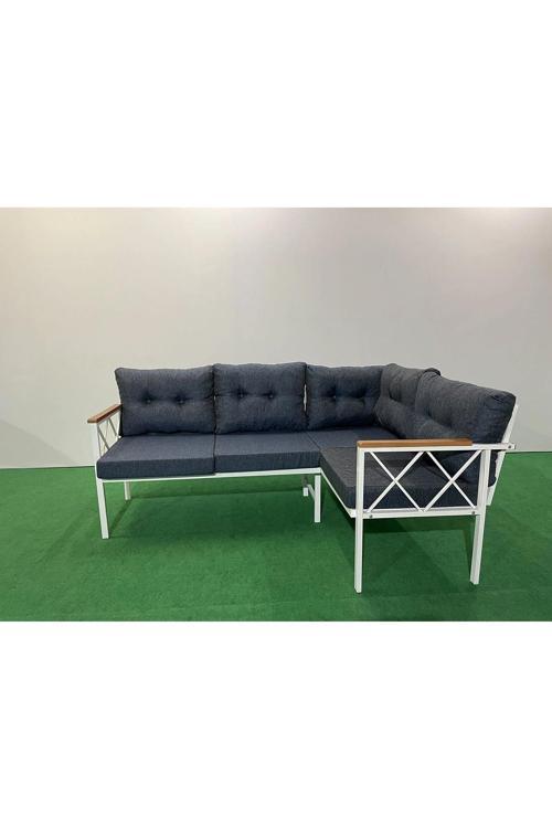 Köşe Koltuk Takımı , 2 2 Balkon-bahçe-kafe,çay Seti,koltuk Takımı,mutfak Köşesi Beyaz Profil