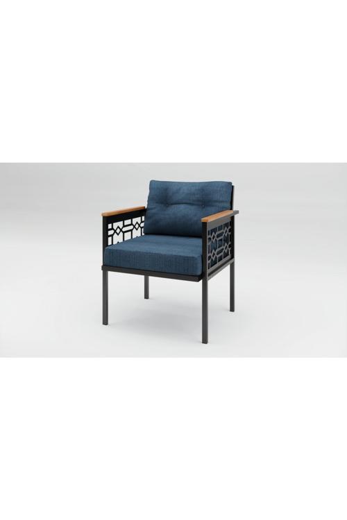 Adımshos tekli Lazer Balkon-Bahçe-Ofis-Kafe Çay Seti Koltuk Oturma Takımı-Oturma Grubu